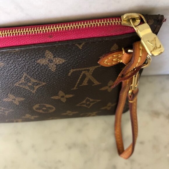 LOUIS VUITTON Pouchette Peony with Wristlet Strap 10 x 6 - Picture 6 of 17